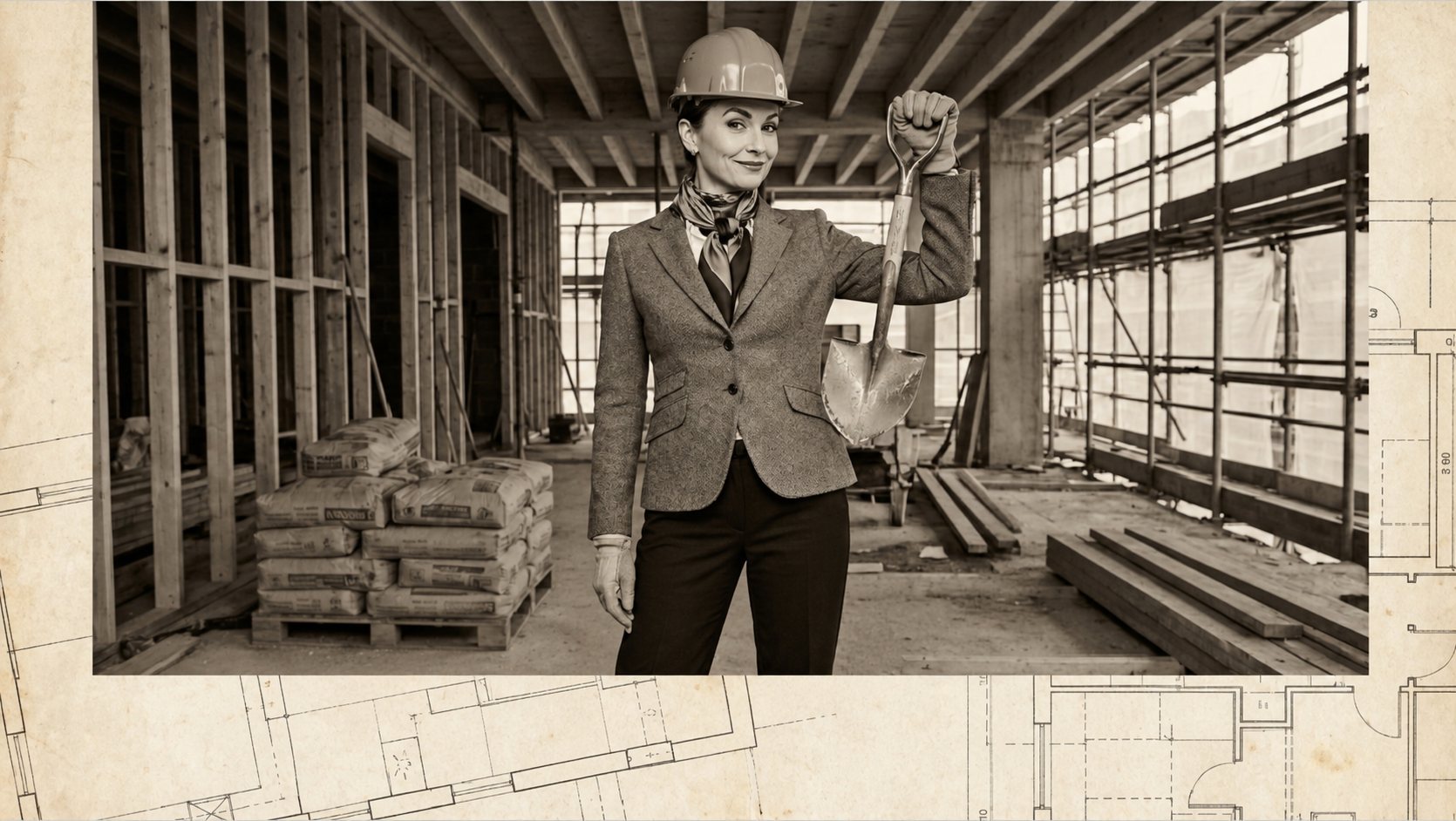 Laetitia Farjonel, architecte d'intérieur LAFARO, sur un chantier
